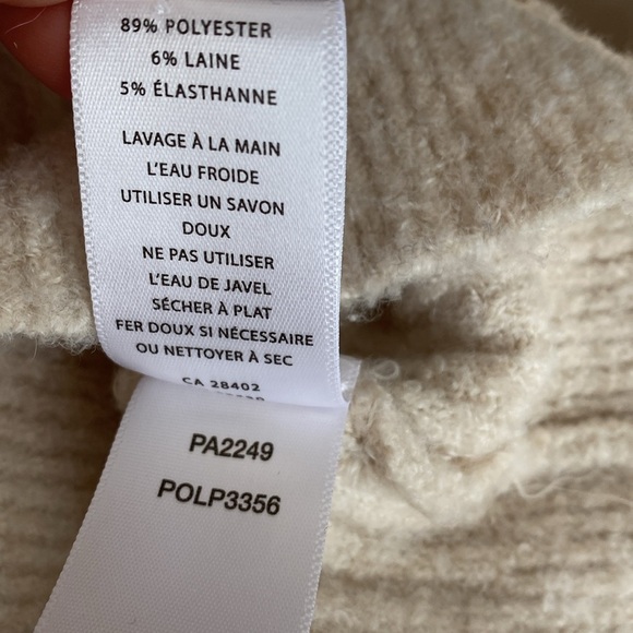 Lilla P cream puff sleeve cardigan sweater medium - Picture 7 of 7